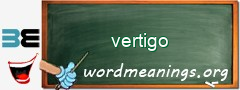 WordMeaning blackboard for vertigo